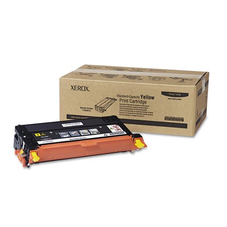 XEROX Toner Cartridge, 2000 Page, Yellow, Printer Series: Phaser 113R00721